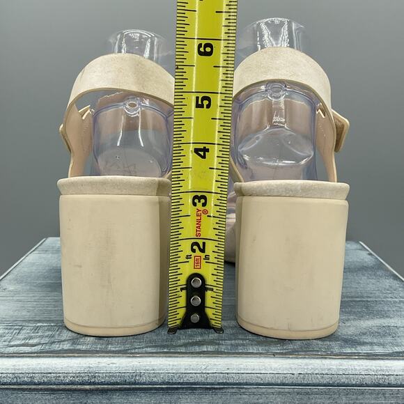 Naturalizer Women’s Genn-rise Ankle Strap Sandals Pale Ivory Size 9.5M - Picture 4 of 10